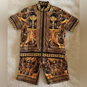 Prestige Gold & Black Baroque TrackSuit